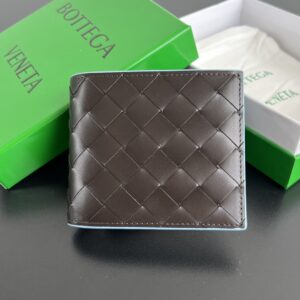 보테가 (징) 더블 폴드 숏 지갑 다크 브라운 605722