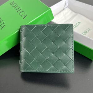 보테가 (징) 동전 지갑 더블 접이식 그린 605722