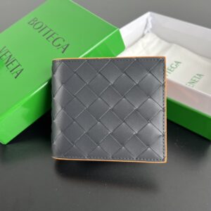 보테가 (징) 더블 폴드 숏 지갑 블랙 605722