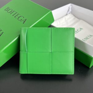 보테가 (징) 대형 편직 지갑 녹색 649605