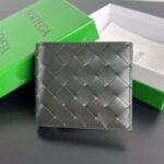 보테가 (징) 동전 지갑 더블 폴드 블랙 605722