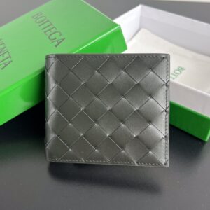 보테가 (징) 동전 지갑 더블 폴드 블랙 605722