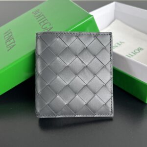 보테가 (징) 두折 수납 카드 지갑 소가죽 그레이 749400