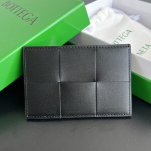 보테가 (징) 대형 체크 카드 지갑 블랙 649597
