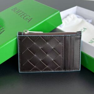 보테가 (징) 카드 지갑 브라운 편직 가죽 755985