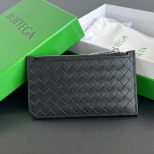 보테가 (징) 클래식 카드 지갑 블랙 805827