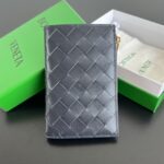 보테가 (징) 인트레치아토 더블 지퍼 지갑 블랙 749940