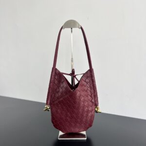 보테가 (징) 클래식 토트백 와인색 양가죽 740898