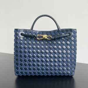 보테가 (징) 안디아모 소가죽 혼합 데일리백 블루 743572