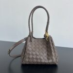 보테가 (징) 인트레치아토 웨빙 가죽 숄더백 브라운 796569