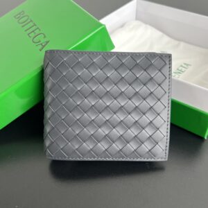 보테가 (징) 남성용 더블 폴드 지갑 그레이 805654