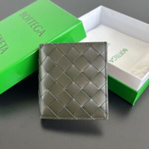 보테가 (징) 두折 수납 카드 지갑 소가죽 그레이 749400