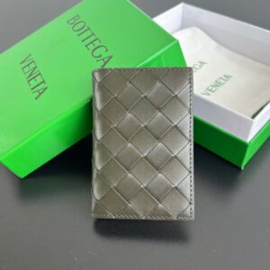 보테가 (징) 중편格 카드 지갑 소가죽 그레이 592619