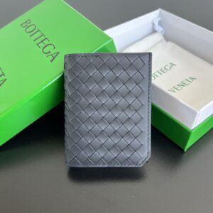 보테가 (징) 피콜로 엘라프 플랩 소가죽 카드 지갑 블랙 796964
