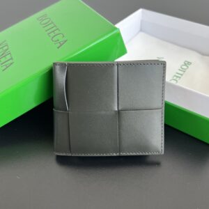 보테가 (징) 대편직 카드 지갑 그레이 649605