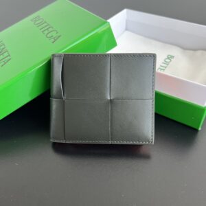 보테가 (징) 대편직 지갑 동전 지갑 블랙 649605