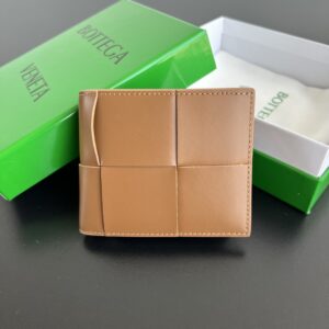 보테가 (징) 대편직 지갑 브라운 649605