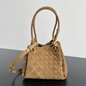 보테가 (징) 인트레치아토 웨빙 숄더백 브라운 796569