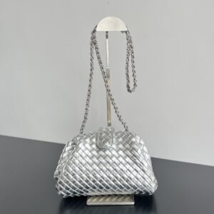 보테가 (징) 로렌 1980 미니 체인 숄더백 실버 804038