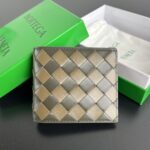 보테가 (징) 중간폭 편직 단지갑 그레이 605721