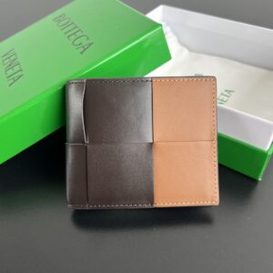 보테가 (징) 대편직 단지갑 남녀공용 클래식 디자인 브라운 649603