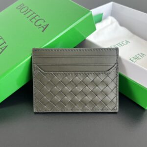 보테가 (징) 새틴 카드를 위한 카드 지갑 그레이 817397