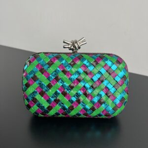 보테가 (징) BV Knot 뱀피 편직 클러치백 멀티컬러 717622