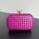 보테가 (징) BV Knot 핸드백 핑크 뱀피 717622