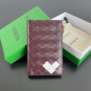 보테가 (징) 발렌타인 한정판 레드 화이트 하트 양가죽 지갑 749940