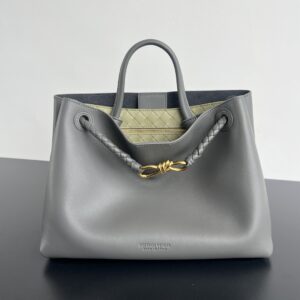 보테가 베네타 (징) 안디아모 그레이 소가죽 토트백 810214