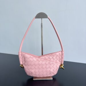 보테가 (징) 미니 솔스티스 핑크 가죽 백796378