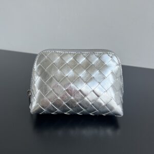 보테가 (징) 인트레치아토 화장품 파우치 실버 764044
