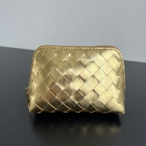 보테가 (징) 인트레치아토 화장품 파우치 골드 764044