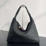 보테가 (징) 토스카 핸드백 대형 블랙 70979