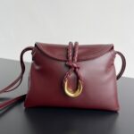 보테가 (징) 베이비 리베르타 숄더백 고급 소가죽 버건디 826147