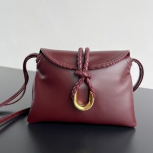 보테가 (징) 베이비 리베르타 숄더백 고급 소가죽 버건디 826147
