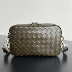 보테가 (징) 새틴 카메라 백 올리브 그린 755923