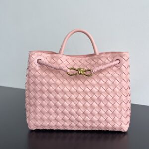 보테가 (징) 안디아모 핑크 나파 양가죽 백 금색 하드웨어 743572