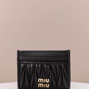 미우미우 (팬더) 카드 지갑 블랙 5MC076