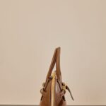 미우미우 (팬더) 아벤투르 하프 사이즈 캐러멜 소가죽 백 브라운 5BB169