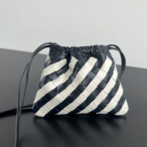 보테가 (징) 클래식 배색 추리닝 더스트백 블랙 화이트 816987