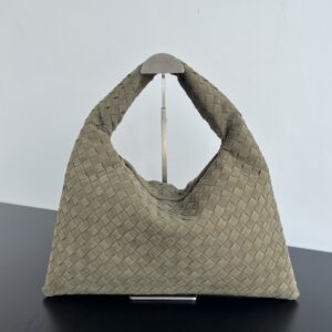 보테가 (징) 중형 양가죽 HOP 백 베이지 796262