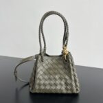 보테가 (징) 인트레치아토 웨빙 가죽 숄더백 그레이 796569