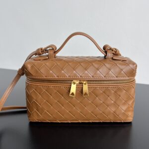 보테가 (징) 바니티 케이스 화장품 가방 브라운 789109