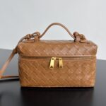 보테가 (징) 바니티 케이스 화장품 가방 브라운 789109