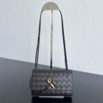 보테가 (징) 안디아모 미니 브라운 인트레치아토 소가죽 숄더백 836940