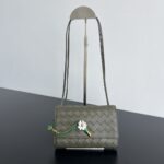 보테가 (징) 안디아모 소주름 국화 숄더백 그레이 838870