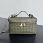 보테가 (징) 바니티 케이스 화장품 가방 올리브 그린 789109