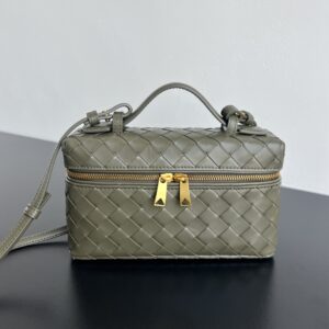 보테가 (징) 바니티 케이스 화장품 가방 올리브 그린 789109