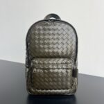 보테가 (징) 남성 더블 백팩 클래식 편직 공예 소가죽 카키 730728